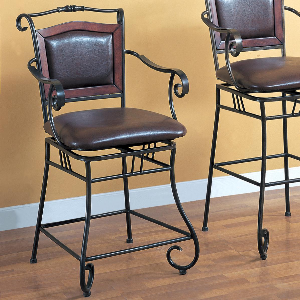 Coaster Dining Chairs and Bar Stools 100160 24" Metal Bar Stool with